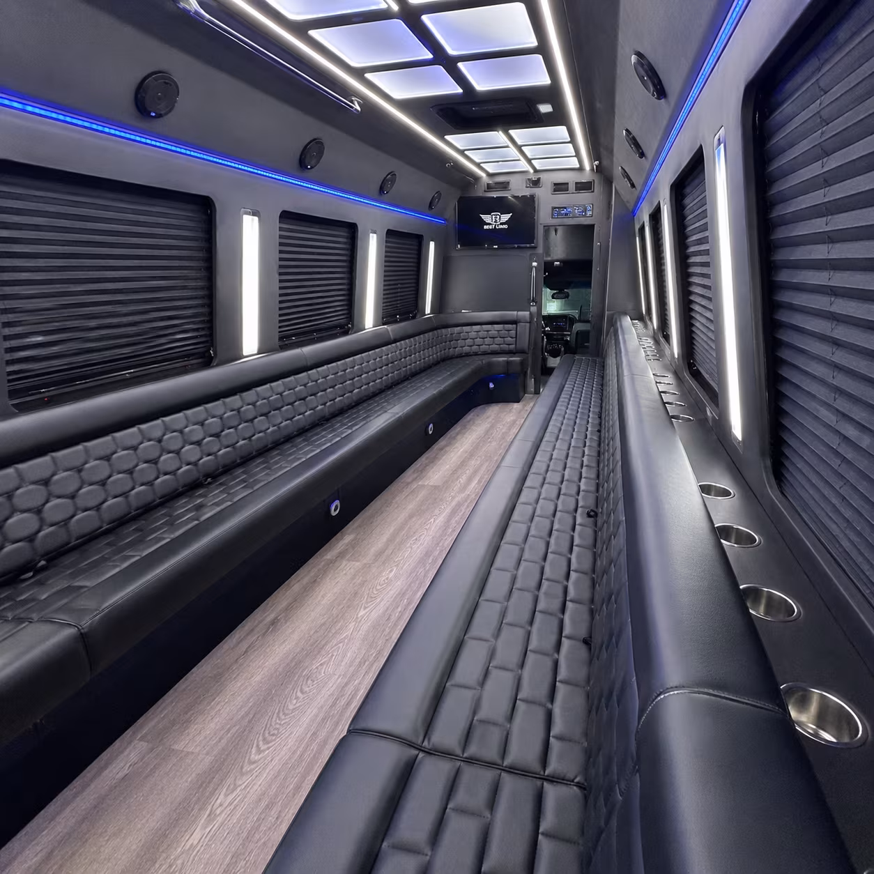 Mesa Bachelor & Bachelorette Transportation party bus interior