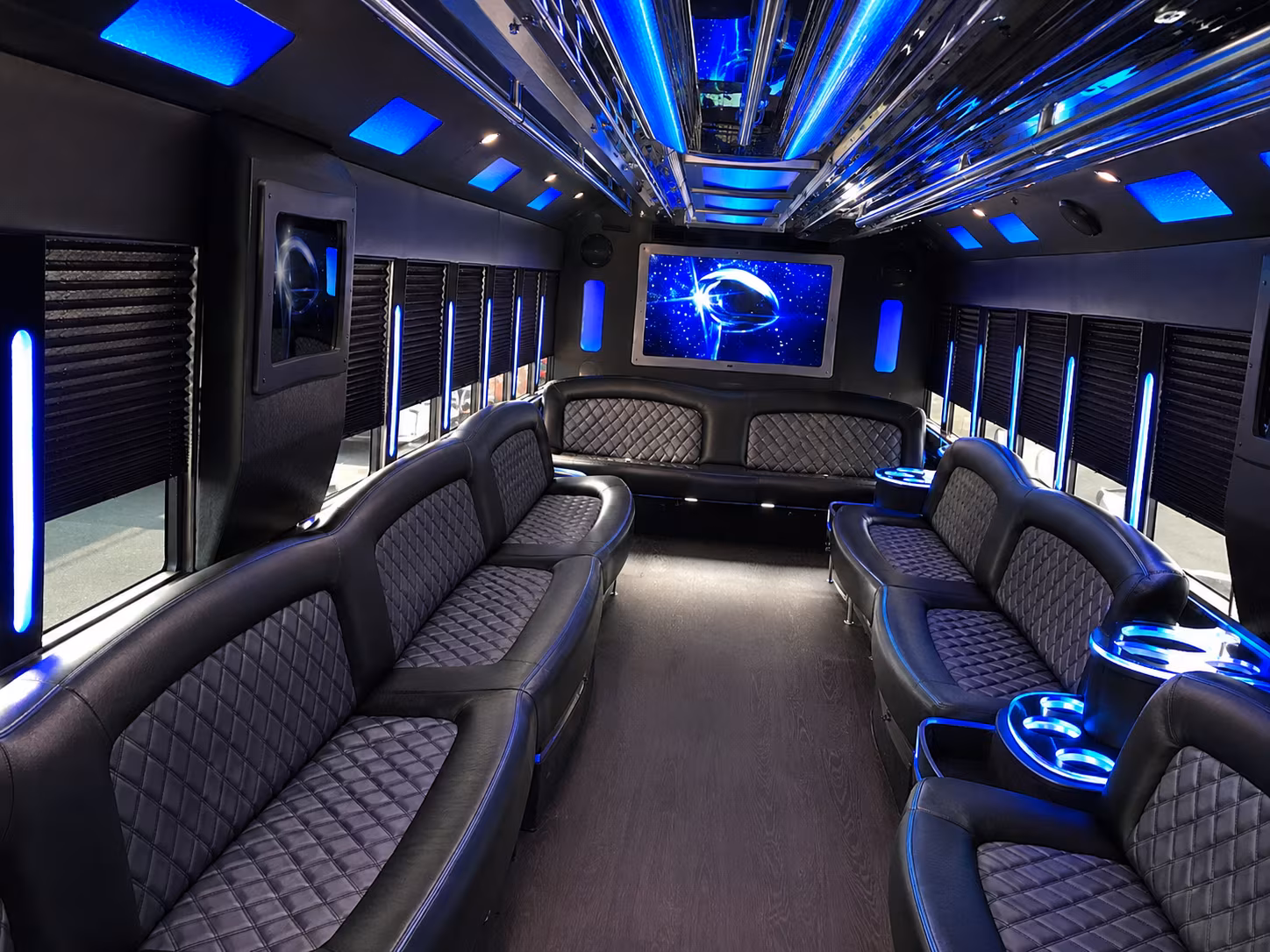 Mesa Birthday, Sweet 16, & Quinceañera Transportation party bus exterior