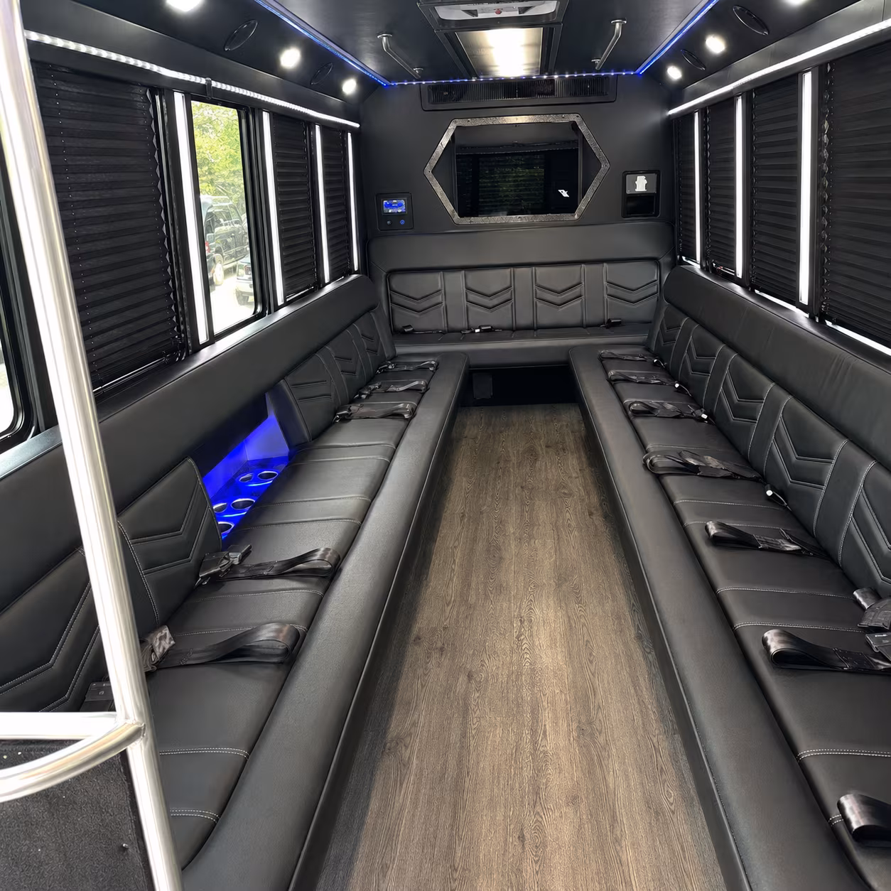 Mesa Birthday, Sweet 16, & Quinceañera Transportation party bus exterior