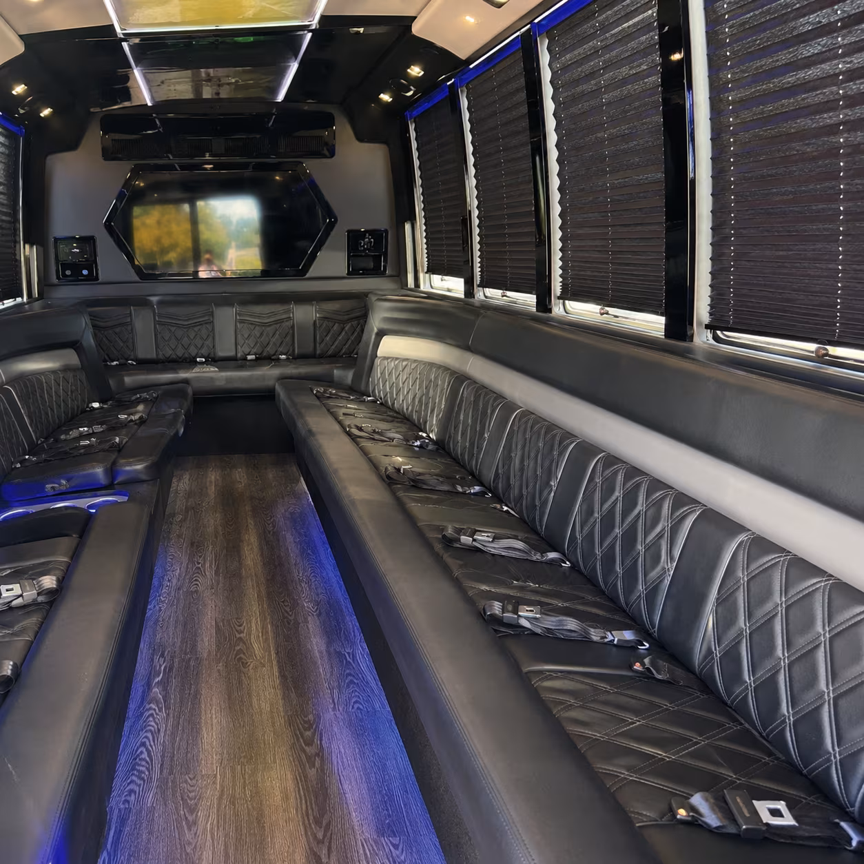 Mesa Birthday, Sweet 16, & Quinceañera Transportation party bus exterior