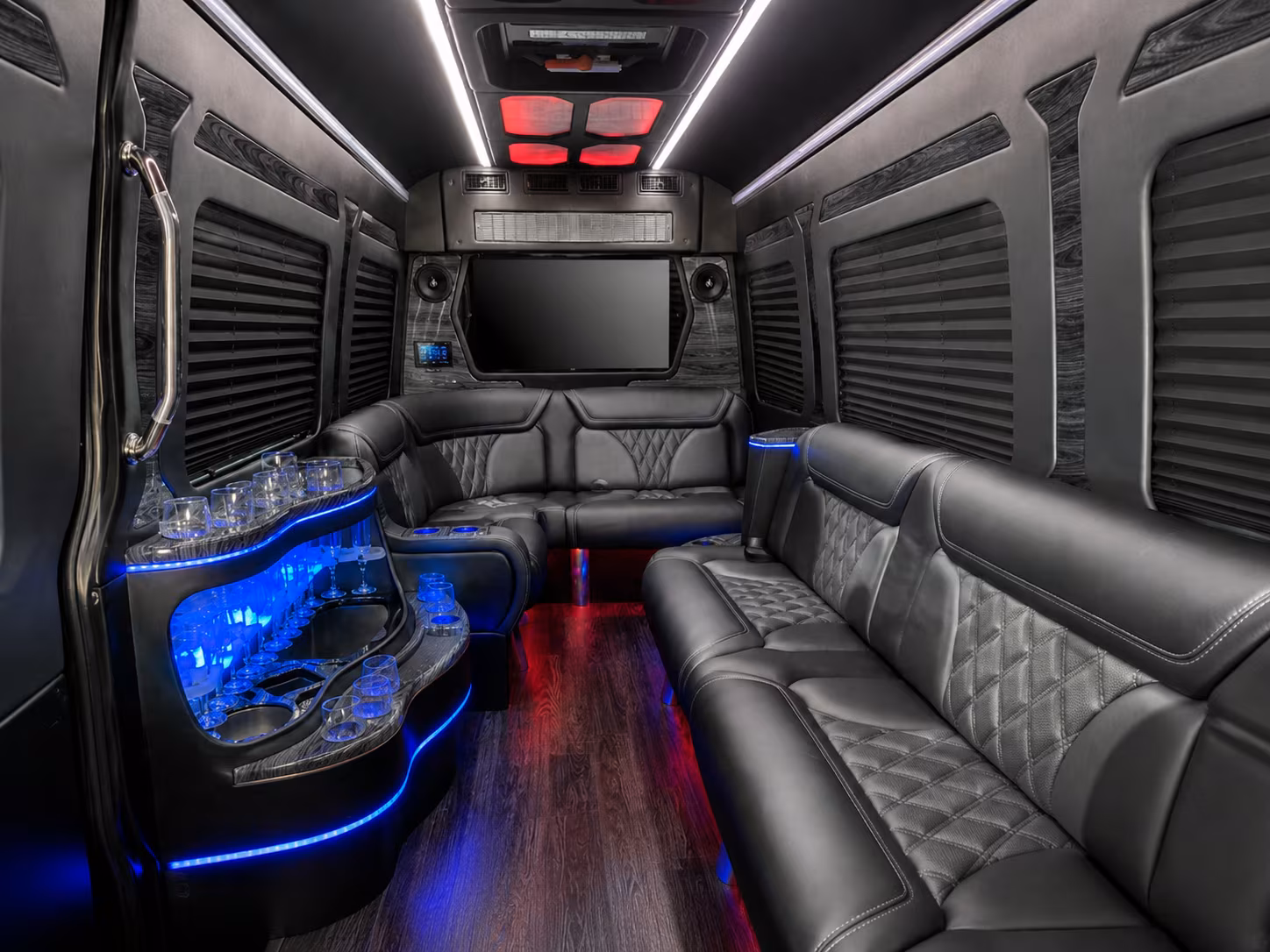 Mesa Corporate Transportation party bus exterior