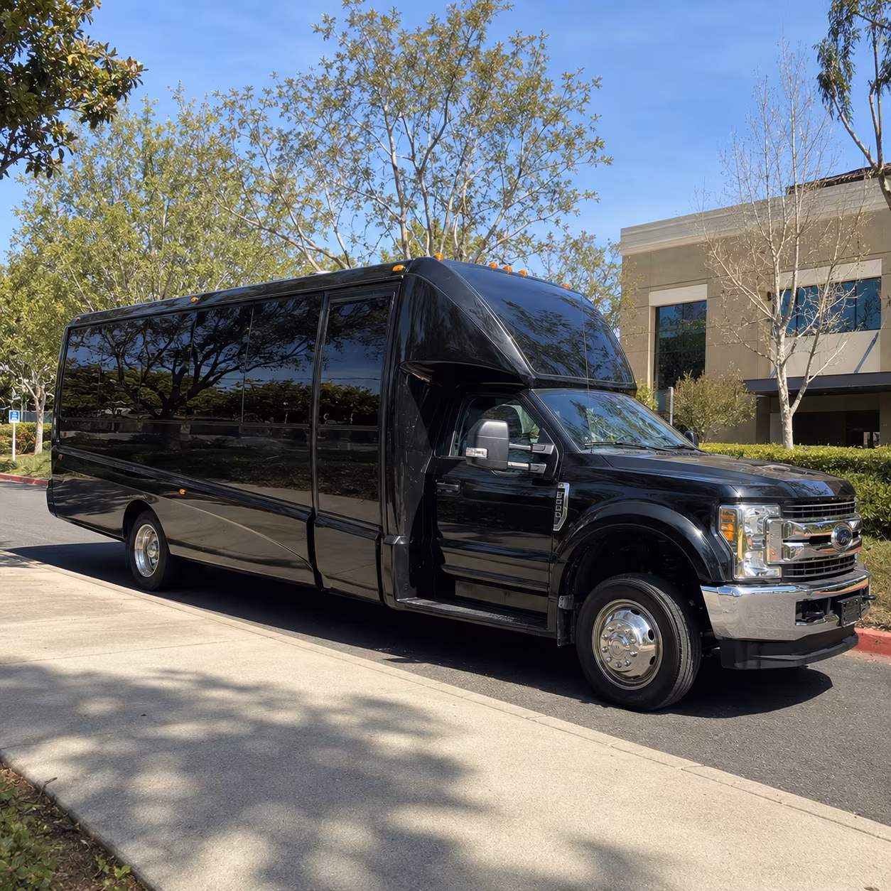 Mesa Private Event Transportation party bus exterior