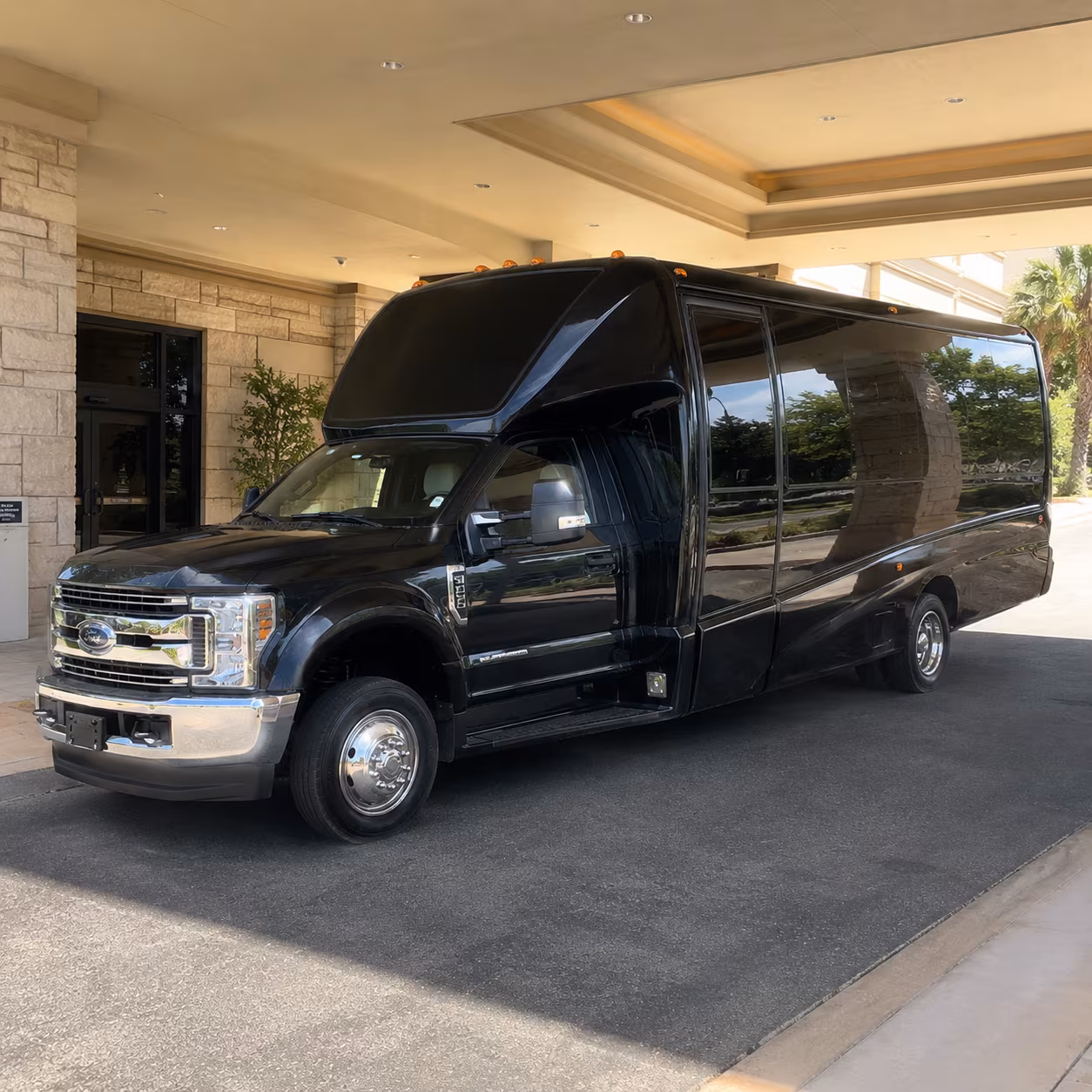 Mesa Private Event Transportation party bus exterior