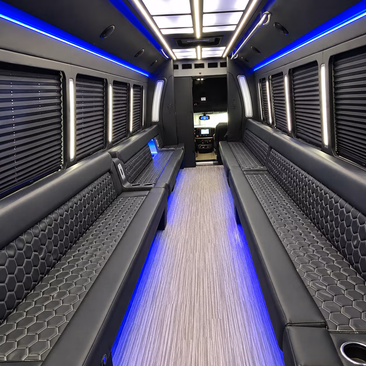 Mesa Private Event Transportation party bus exterior