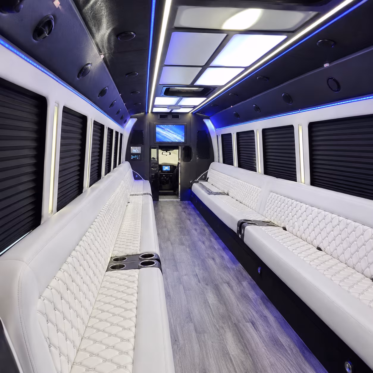 Mesa Prom & Homecoming Transportation party bus exterior