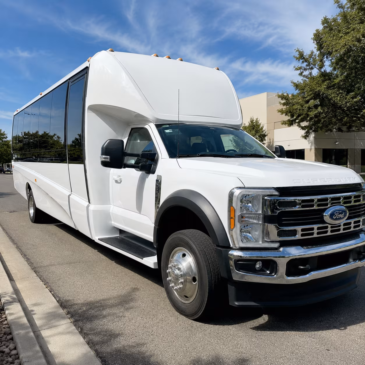 Mesa School Event Transportation party bus exterior