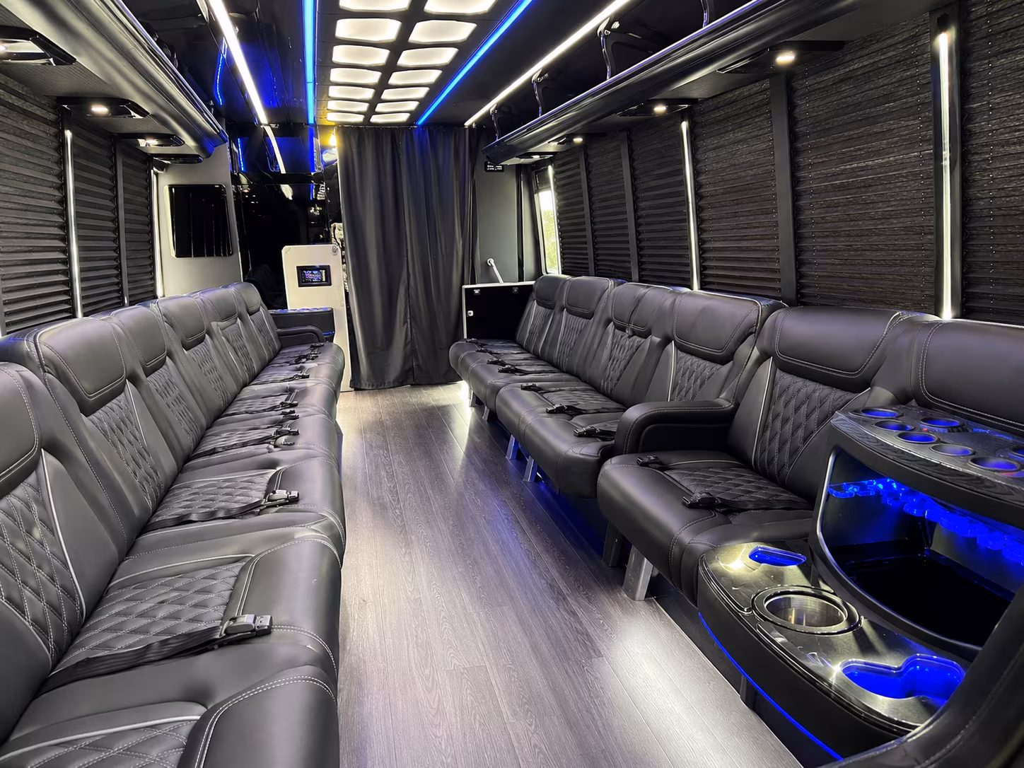 Mesa Wedding Transportation party bus exterior