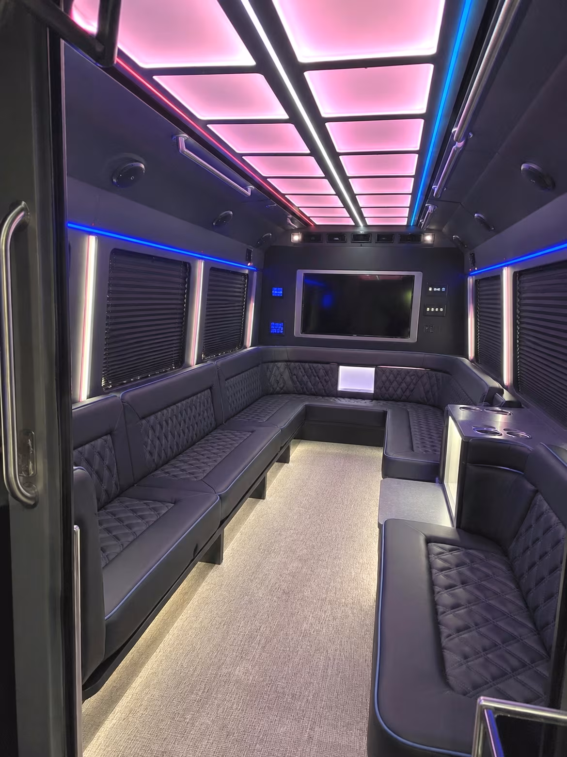 Mesa Wedding Transportation party bus interior