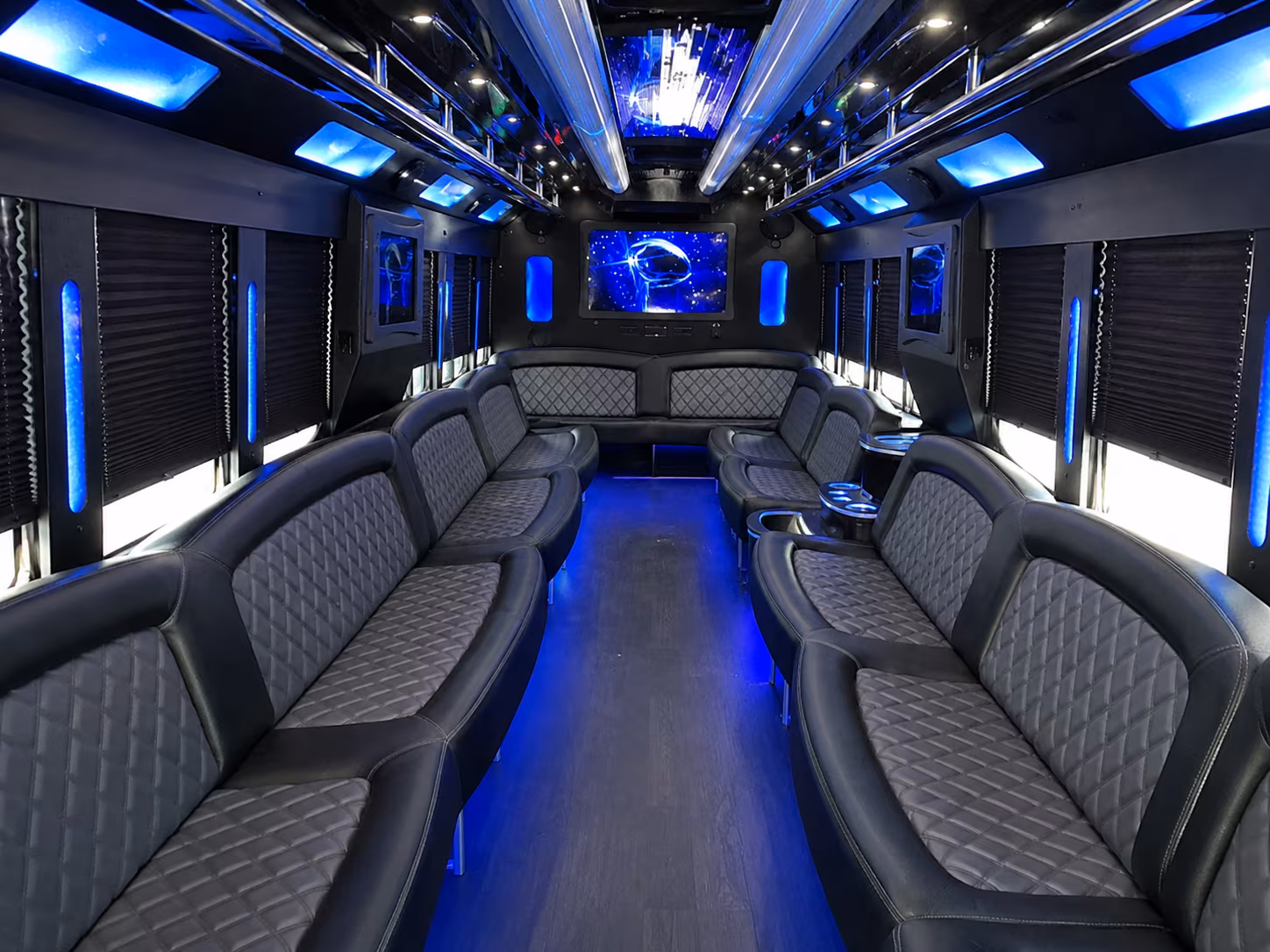 Mesa Wedding Transportation party bus exterior
