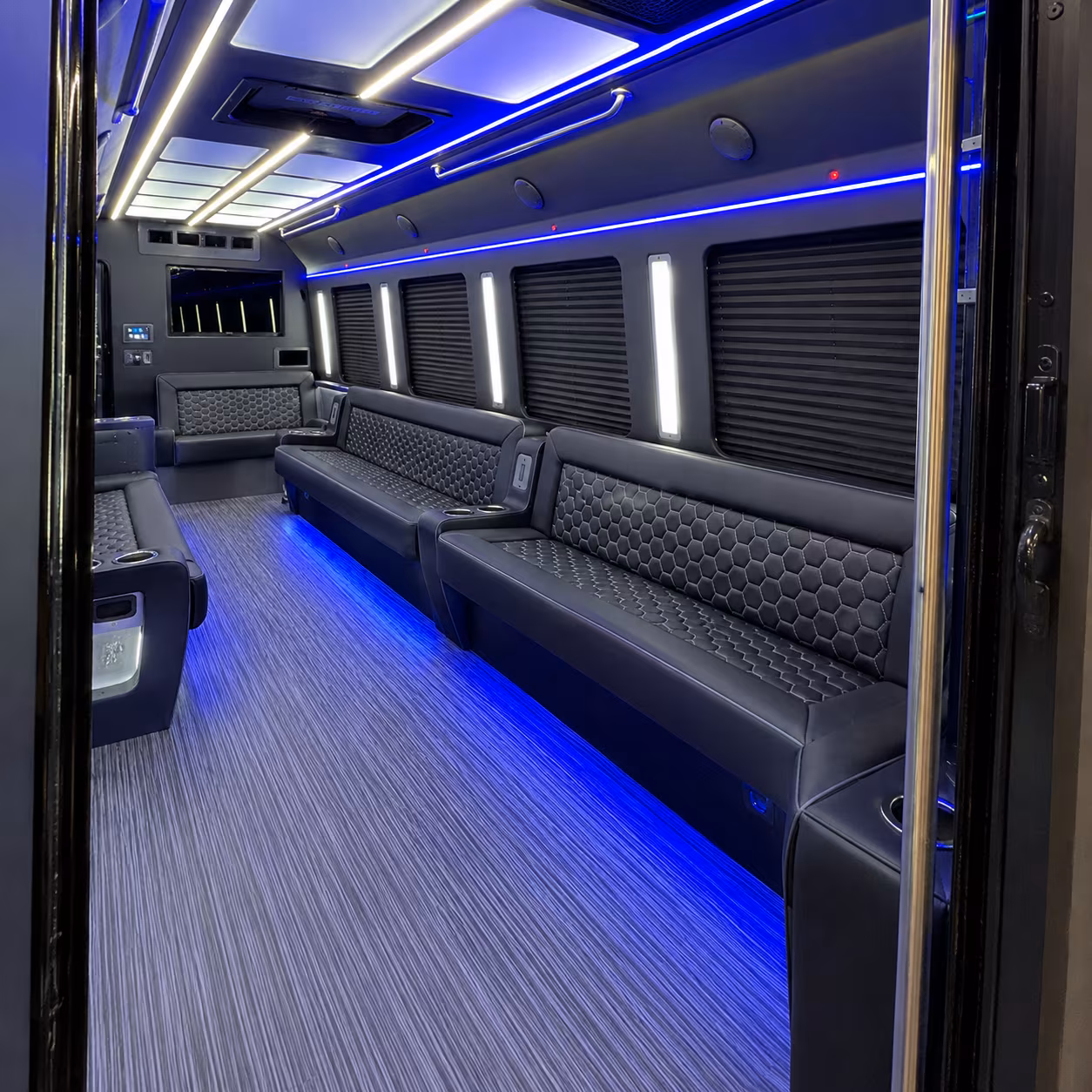 Mesa Wedding Transportation onboard seating