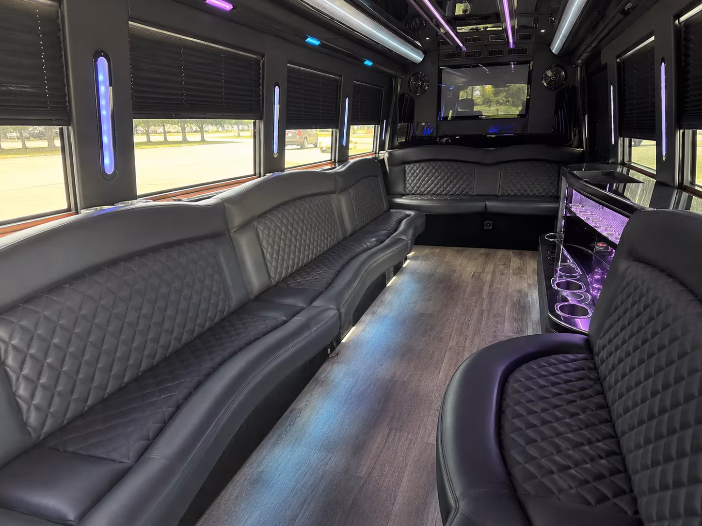 Mesa Wedding Transportation party bus exterior