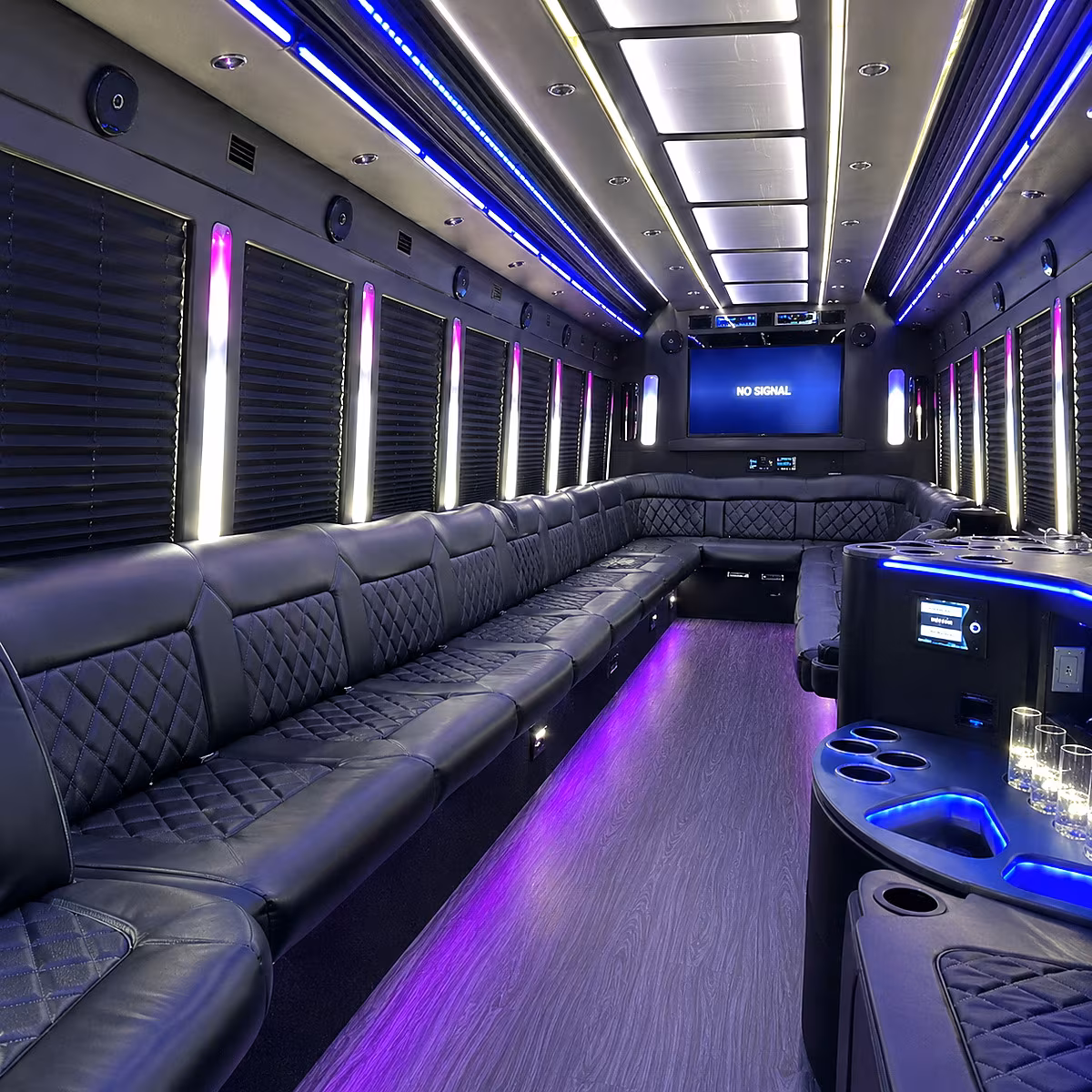Mesa Winery Tour & Pub Crawl Transportation party bus interior