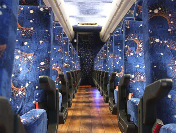 Oro Valley 50 passenger Charter Bus Interior