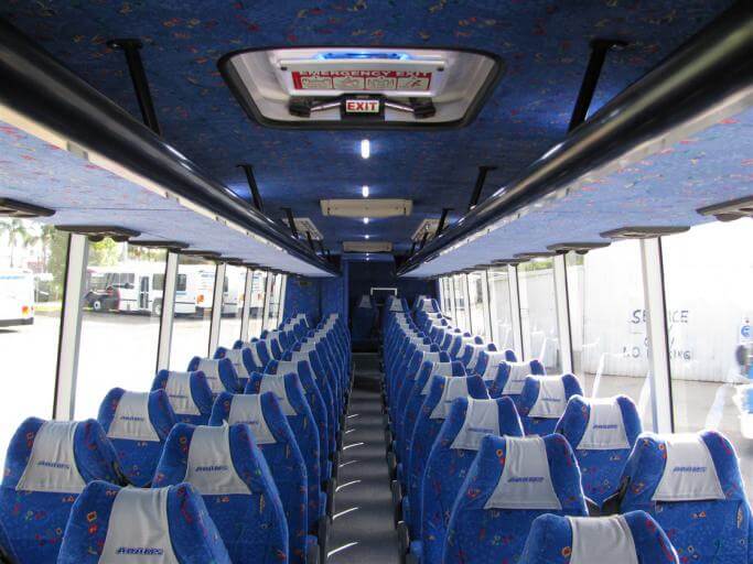 Lake Havasu City 56 Passenger Charter Bus Interior