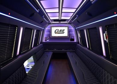 Oro Valley 18 Passenger Limo Bus Interior