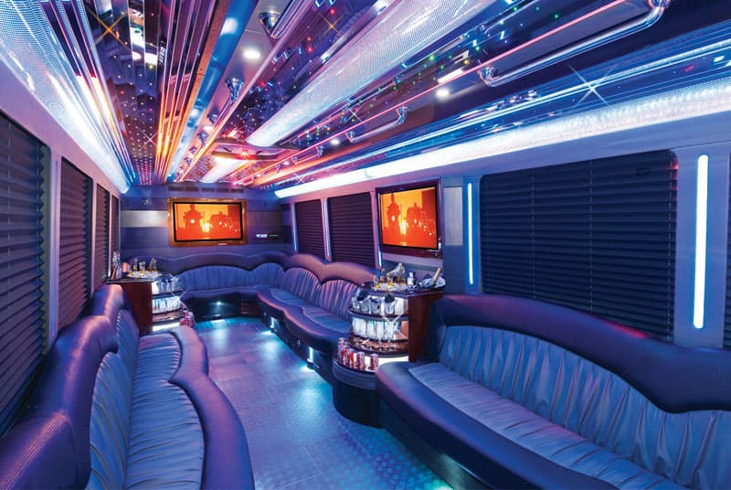 Casa Grande 20 Passenger Party Bus Interior