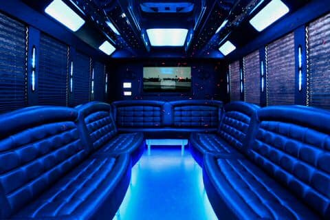 Flagstaff 36 Passenger Party Bus Interior