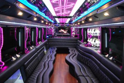 Avondale 50 Passenger Party Bus Interior